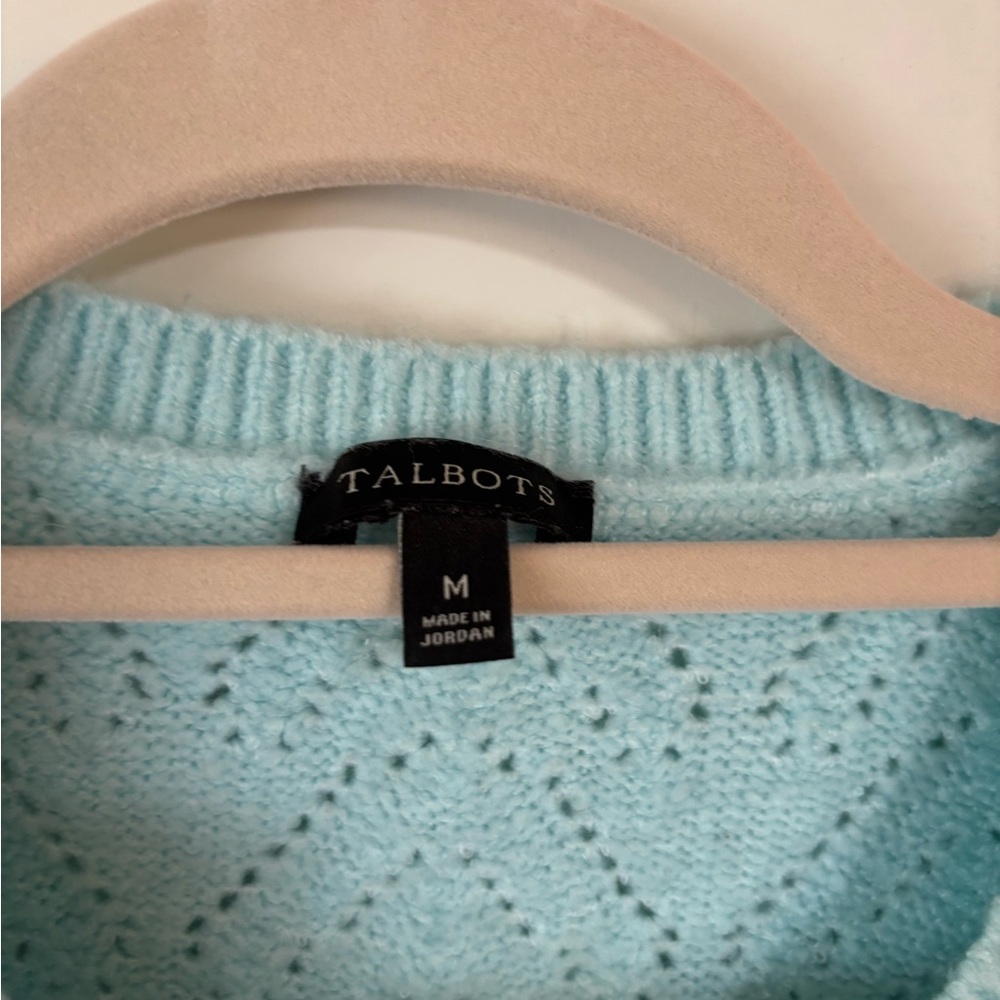 Talbots Light Blue super soft Women's Sweater Med - Picture 2 of 6